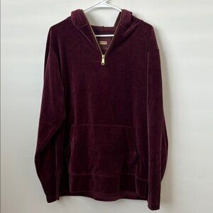 KITH Burgundy Red Velour Sweat Set